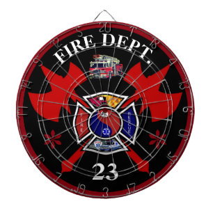 Tabla Dardos Departamento dos bombeiros personalizado