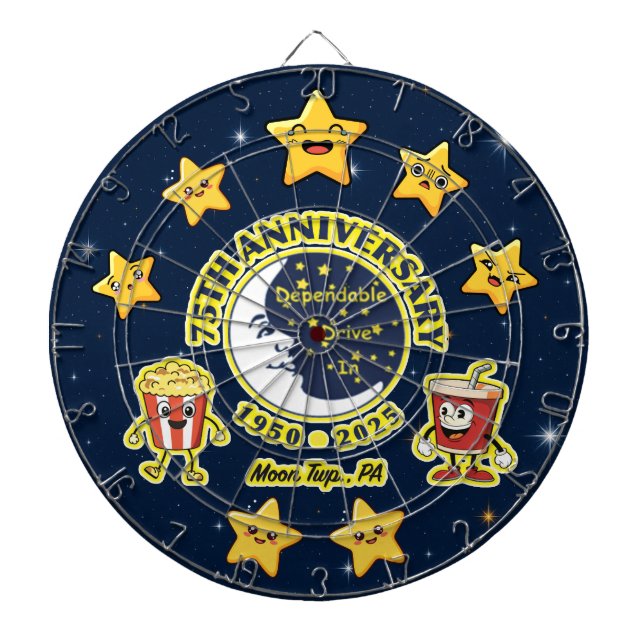 Tabla Dardos Dependable Drive In 75th Anniversary Dartboard (Frente)