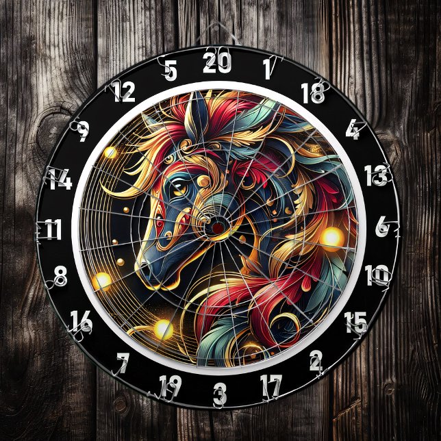 Tabla Dardos Design de Aventura Neon Horse (Criador carregado)