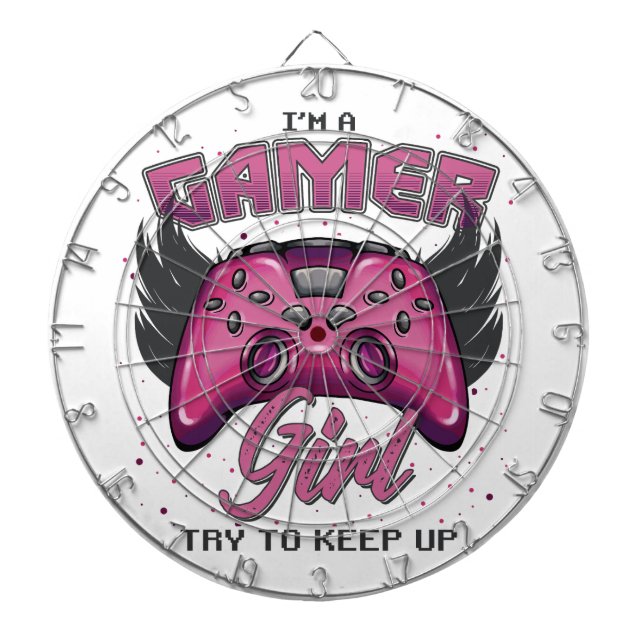 Tabla Dardos Design de Gamer Girl (Frente)