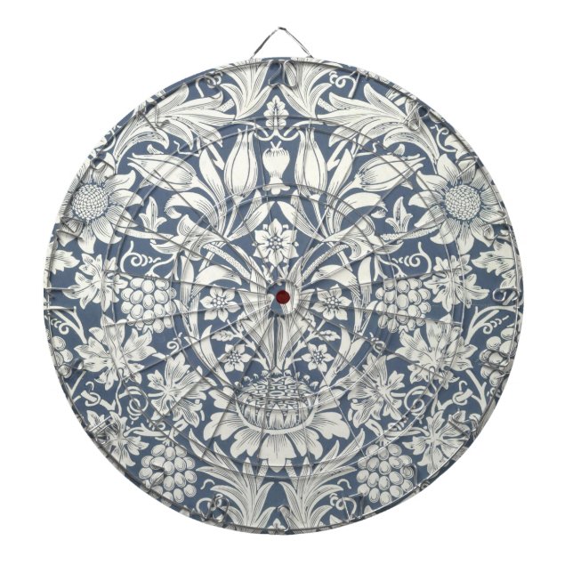 Tabla Dardos Design de girassol (por William Morris) (Frente)