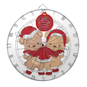 Tabla Dardos Design de Quadro Festivo para um Feliz Natal