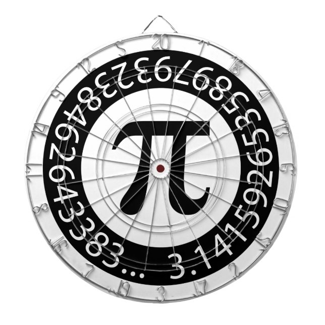Tabla Dardos DESIGN DE TEXTO Número Pi Símbolo matemático (Frente)