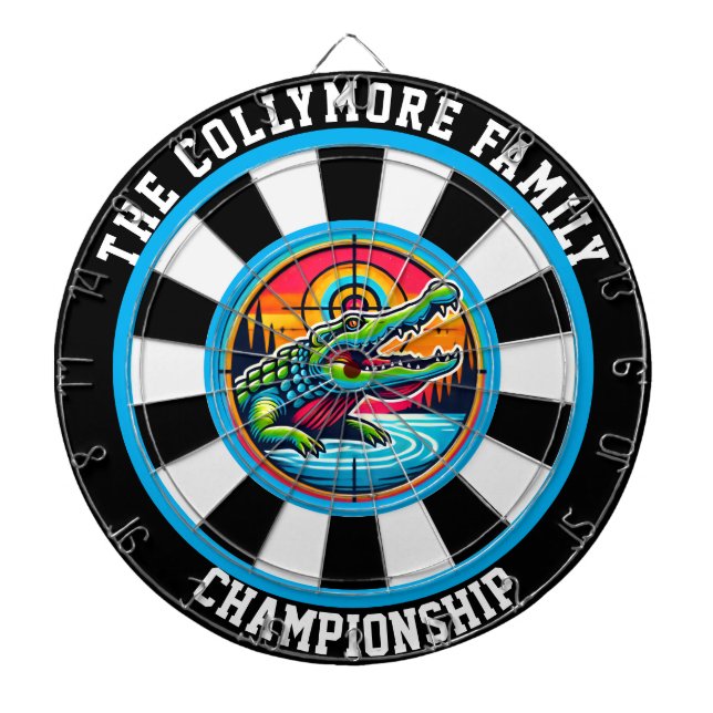 Tabla Dardos Design do Lago Crocodilo Precision (Frente)