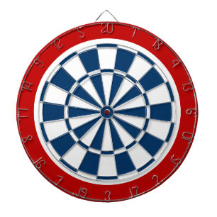 Tabla Dardos Desktop marinho azul, branco e vermelho