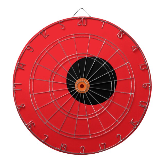 Tabla Dardos Deslocamento Preto Vermelho (Frente)