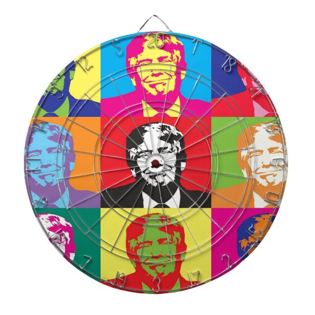 Tabla Dardos Donald Trump Pop Art (Frente)