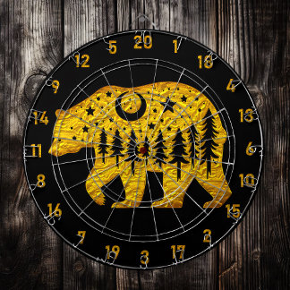 Tabla Dardos Dourado Bear Dart Board: Jogo Changer