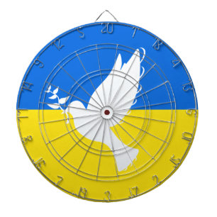 Tabla Dardos Dove of Peace - Blue and Yellow Dartboard - Peace