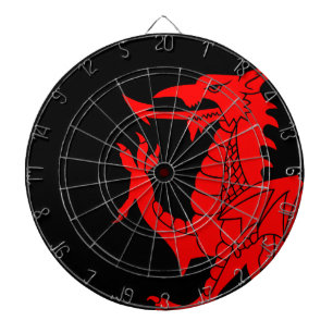 Tabla Dardos Dragão de Galês desenfreado