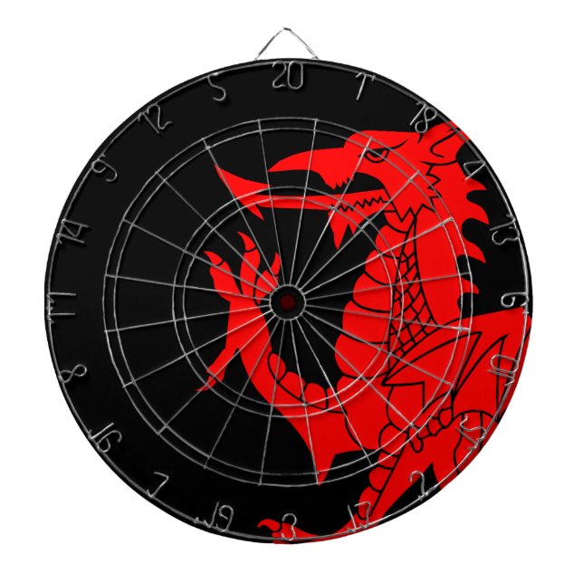 Tabla Dardos Dragão de Galês desenfreado (Frente)
