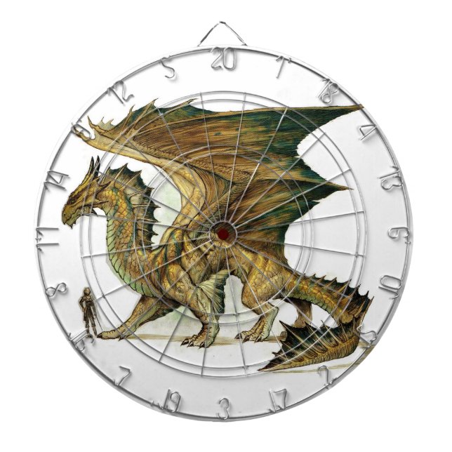 Tabla Dardos "Dragão Mítico de Bronze" (Frente)