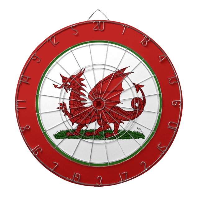 Tabla Dardos Dragão Vermelho de Gales (Frente)