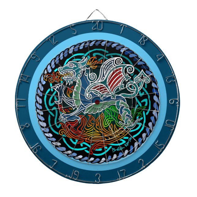 Tabla Dardos Dragon celtique (Frente)