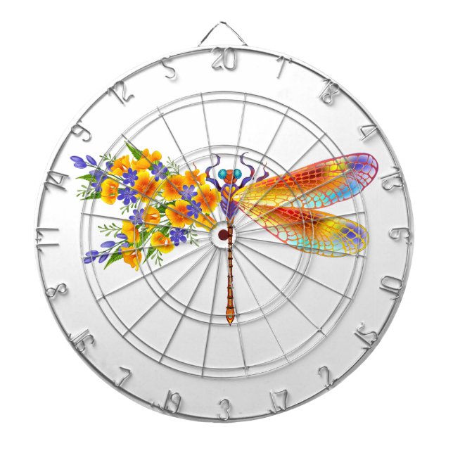 Tabla Dardos Dragonfly Amarelo (Frente)