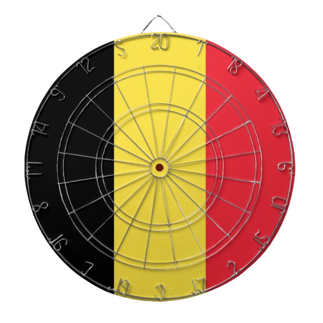Tabla Dardos Drapeau Belgique Tricolore (Frente)