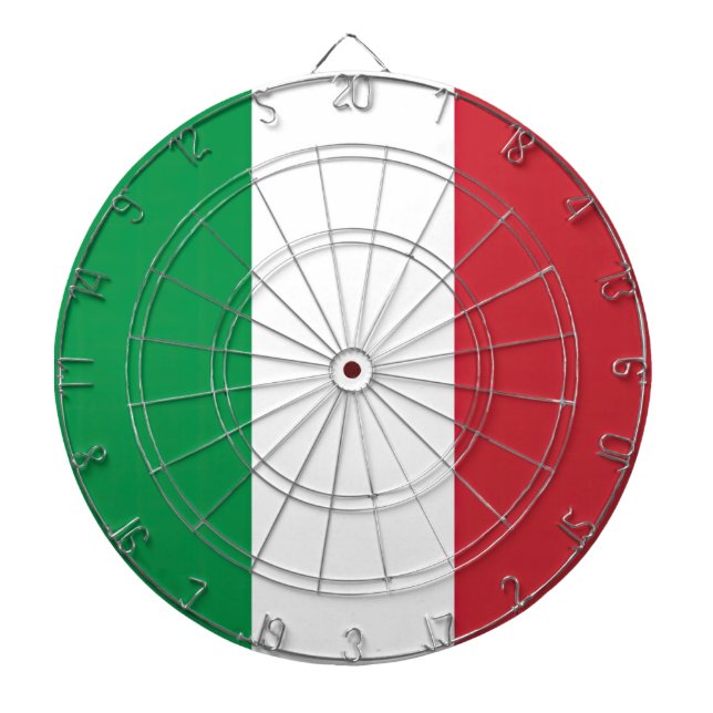 Tabla Dardos Drapeau Italie Tricolore (Frente)