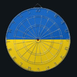 Tabla Dardos Drapeau Ukraine<br><div class="desc">Drapeau de l'Ukraine: Les couleurs sont associées au paysage ukrainien,  les bandes horizontales bleue et jaune symbolisent le ciel bleu sur les champs de blé.</div>