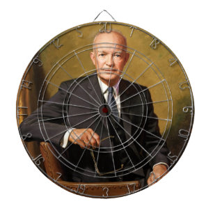 Tabla Dardos Dwight Eisenhower Presidente da Casa Branca Retrat