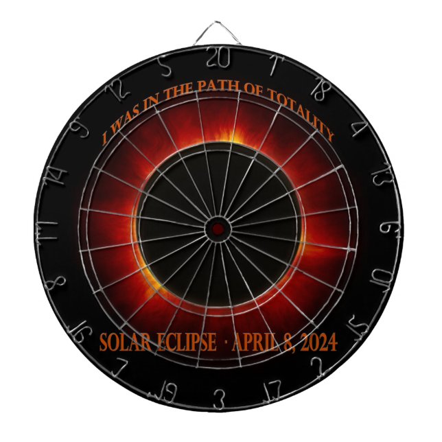 Tabla Dardos Eclipse Solar Total Personalizado (Frente)