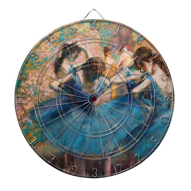 Tabla Dardos Edgar Degas - Dançarinos em azul (Frente)