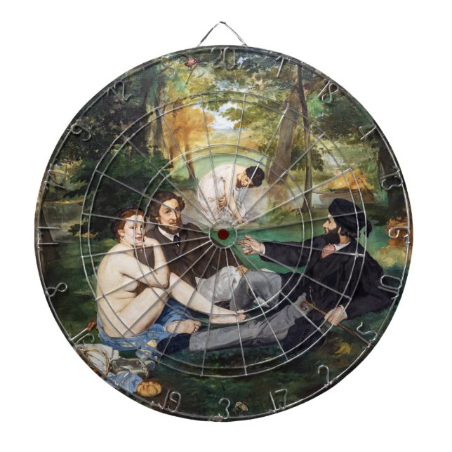 Tabla Dardos Edouard Manet - Almoço na Relva (Frente)