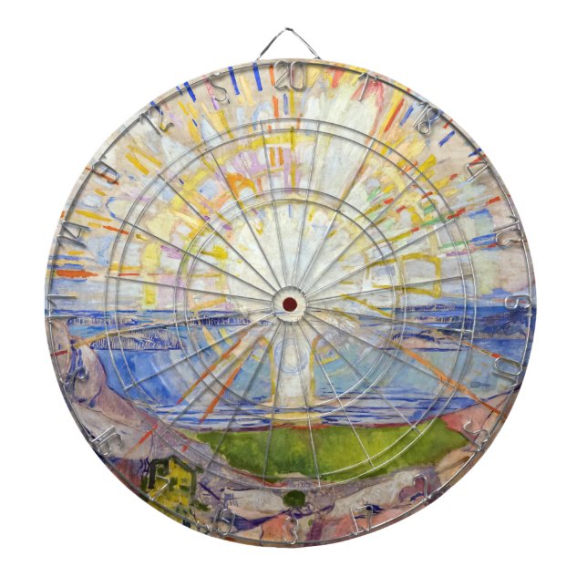Tabla Dardos Edvard Munch - O Sol 1911 (Frente)