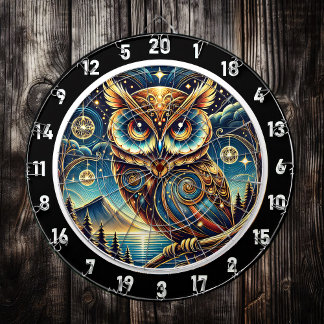 Tabla Dardos Eethal Nocturne Owl Dartboard Design
