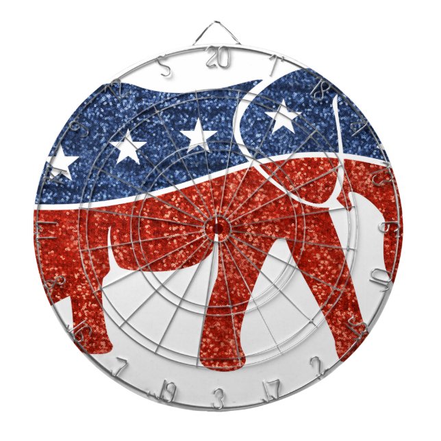 Tabla Dardos elefante republicano brilhante (Frente)