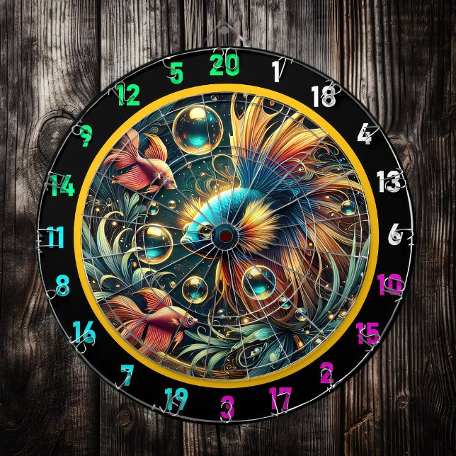 Tabla Dardos Elegância tropical Betta Dartboard Design (Criador carregado)
