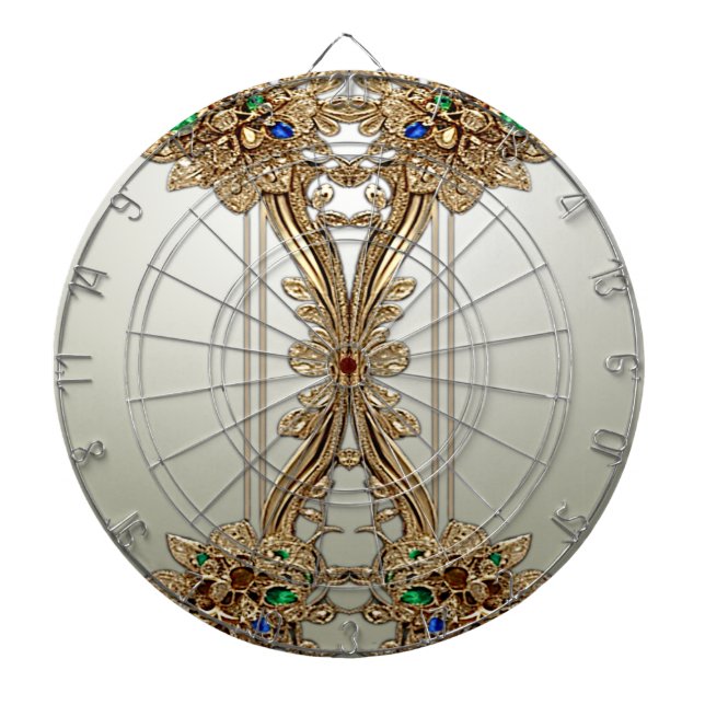 Tabla Dardos Elegant Gold Ornate Dartboard (Frente)