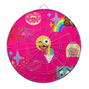 Tabla Dardos emoji rosa quente