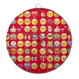 Tabla Dardos emoji vermelho
