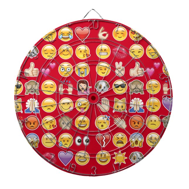 Tabla Dardos emoji vermelho (Frente)