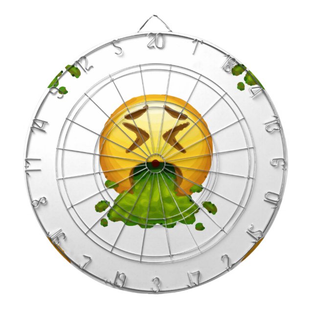 Tabla Dardos emoji vomitando (Frente)