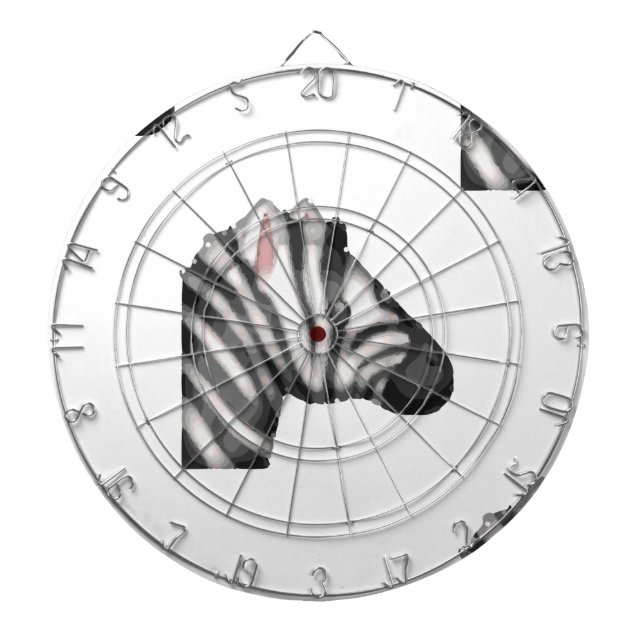 Tabla Dardos emoji zebra (Frente)
