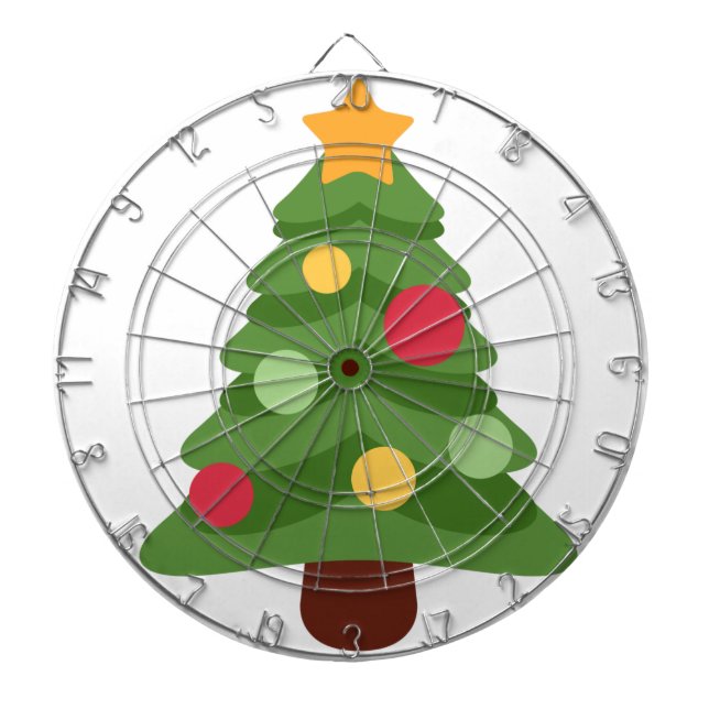 Tabla Dardos emojis de árvore de natal (Frente)