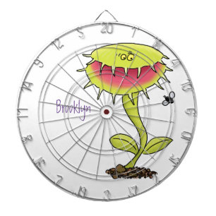 Tabla Dardos Engraçado carnívoro Venus mosca cartoon