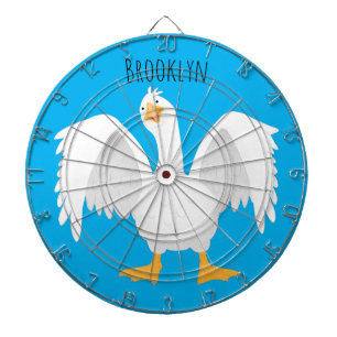 Tabla Dardos Engraçado ilustração curiosa de desenho animado de