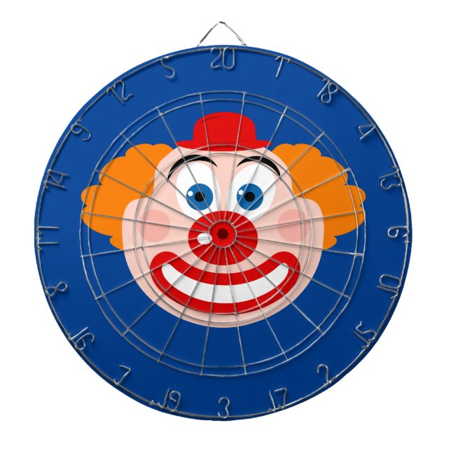 Tabla Dardos Engraçado palhaço rosto personalizado conselho de  (Frente)