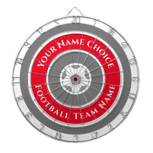 Tabla Dardos Equipe de esportes personalizada em vermelho