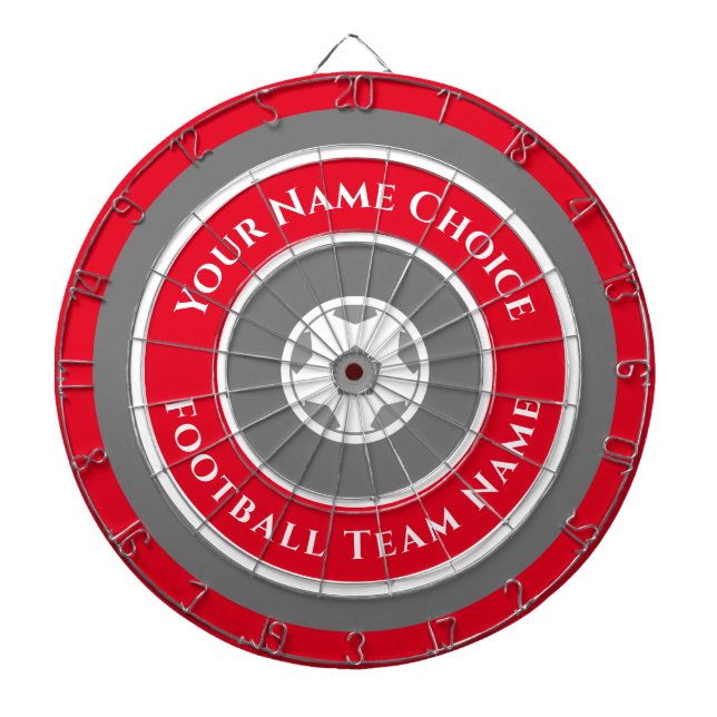 Tabla Dardos Equipe de esportes personalizada no Red Dart Board (Frente)