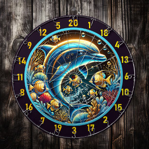 Tabla Dardos Escape do Dartboard de Respiração do Golfinho