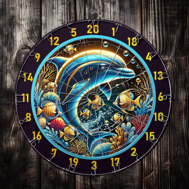 Tabla Dardos Escape do Dartboard de Respiração do Golfinho (Criador carregado)