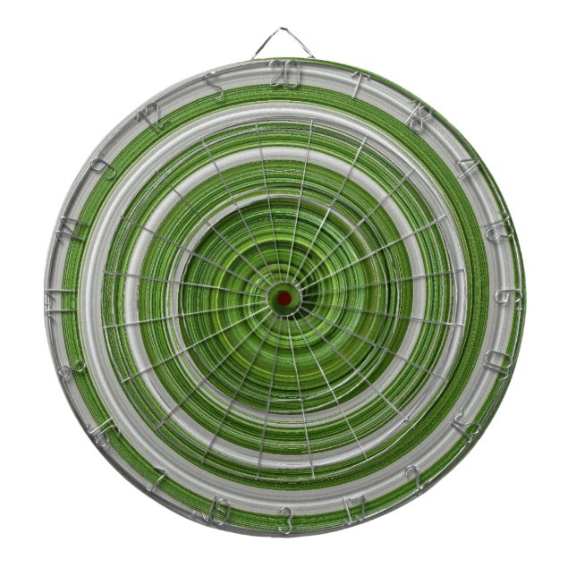 Tabla Dardos Espelho espiralado branco verde (Frente)