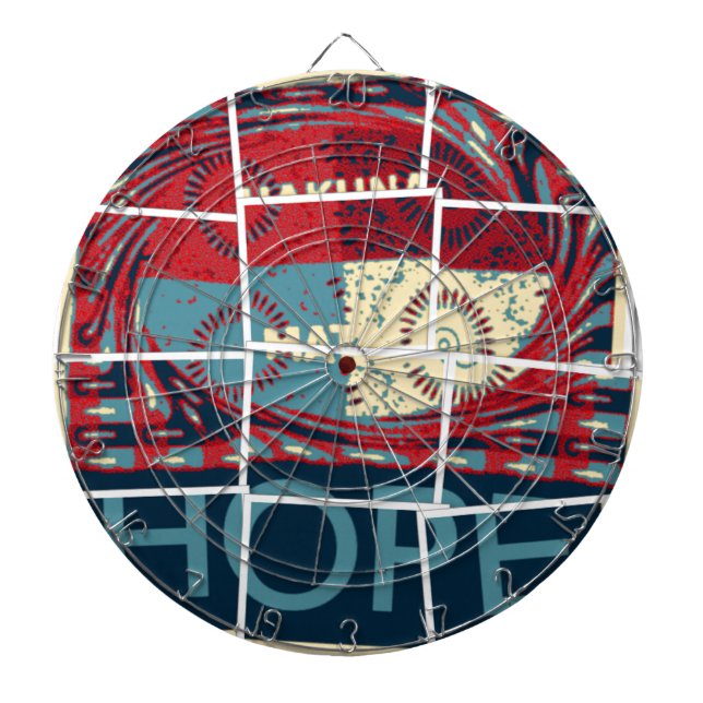 Tabla Dardos Espero ser o milagre belo e inspirador (Frente)