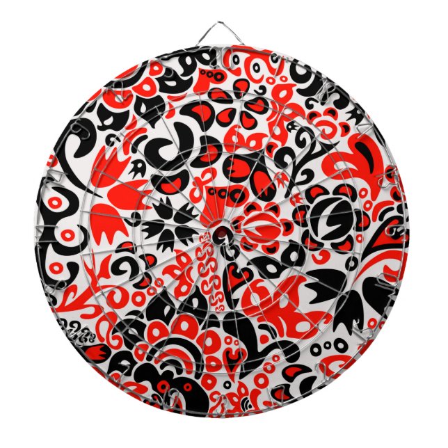 Tabla Dardos Espetáculo floral de arte popular ucraniana (Frente)