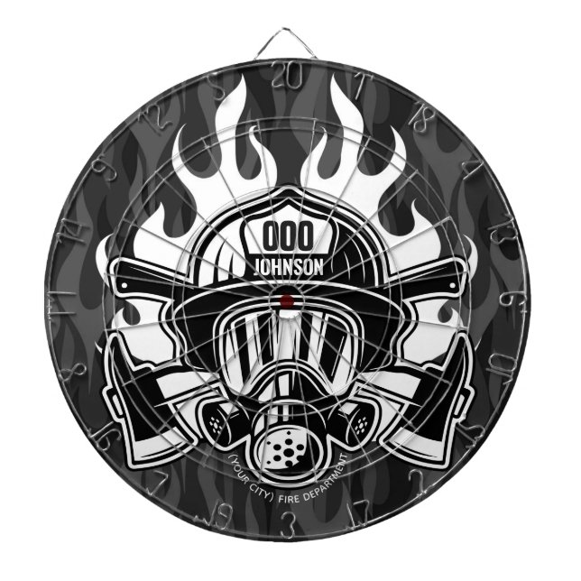 Tabla Dardos Estação Personalizada de Bombeiros de Emergência (Frente)