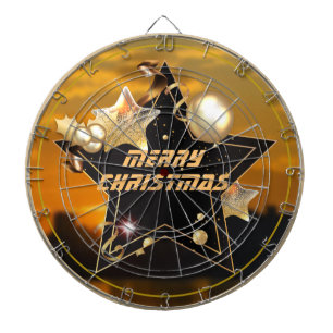 Tabla Dardos Estrelas Douradas do Sol legal do Metálico Negro M