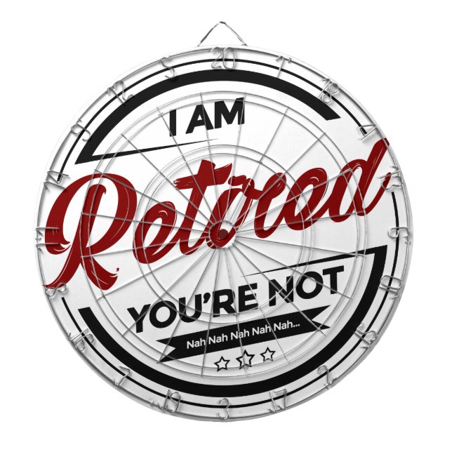 Tabla Dardos Eu sou-lhe aposentado não sou (Frente)